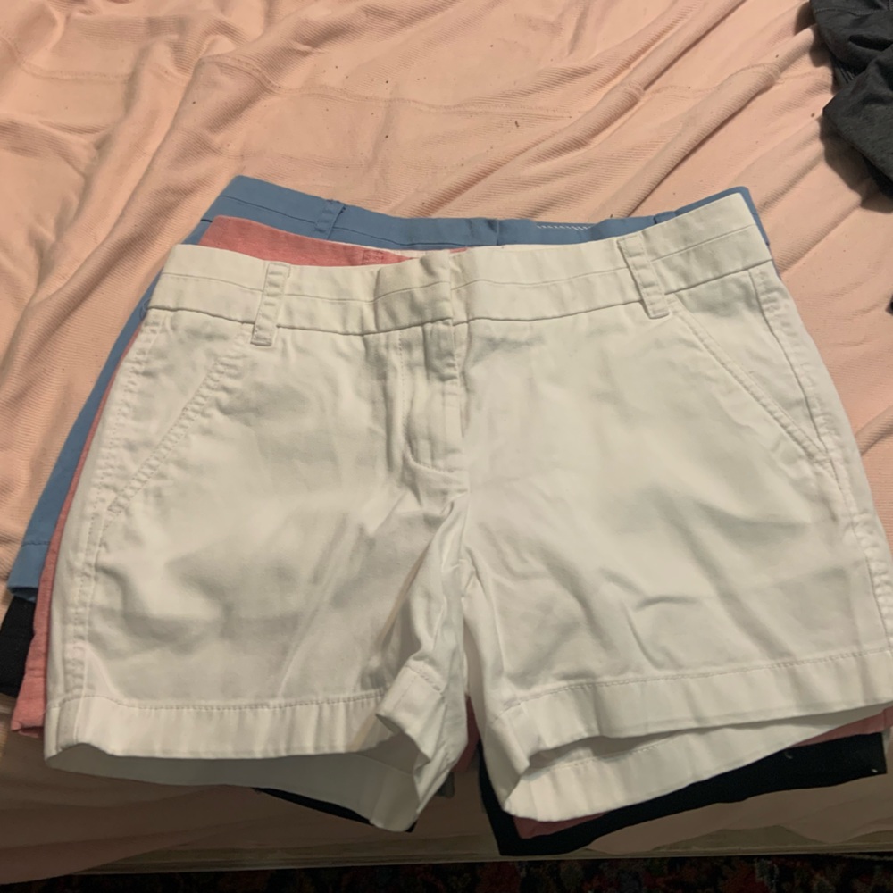 White j crew chino shorts